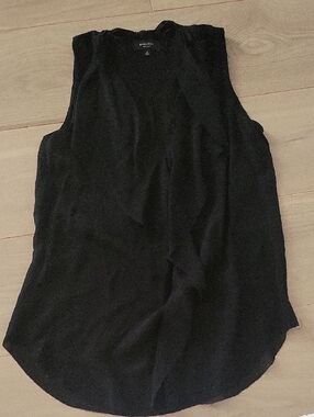 Babaton Black Sleeveless Draped Camisole